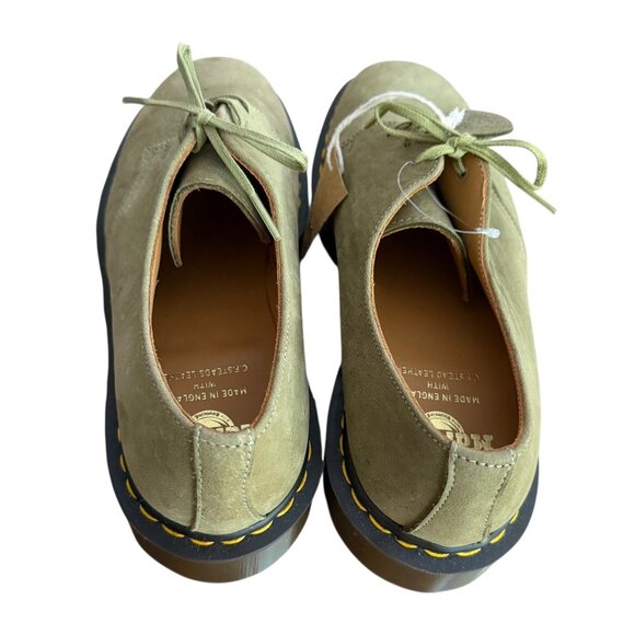 Dr Martens Made in England Leather Lace Up Oxford Green MISMATCH SIZES L10 R11 main image 6